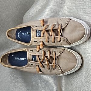 Authentic Sperry Topsiders - Khaki - Size 8